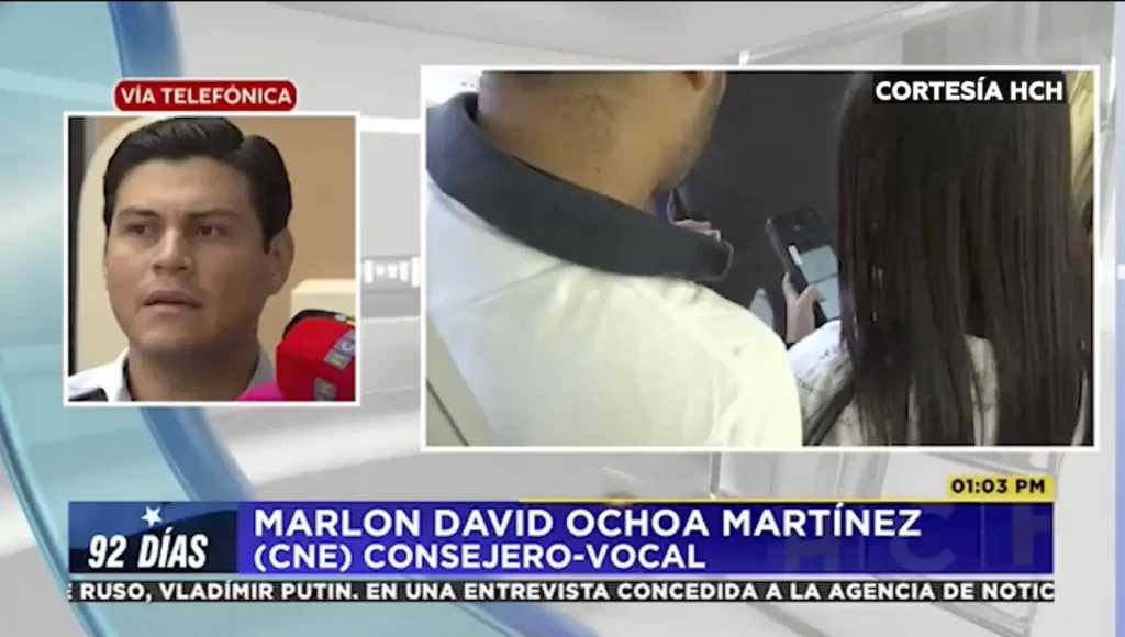 Marlon Ochoa defiende transparencia en la adjudicación del TREP para elecciones generales en Honduras